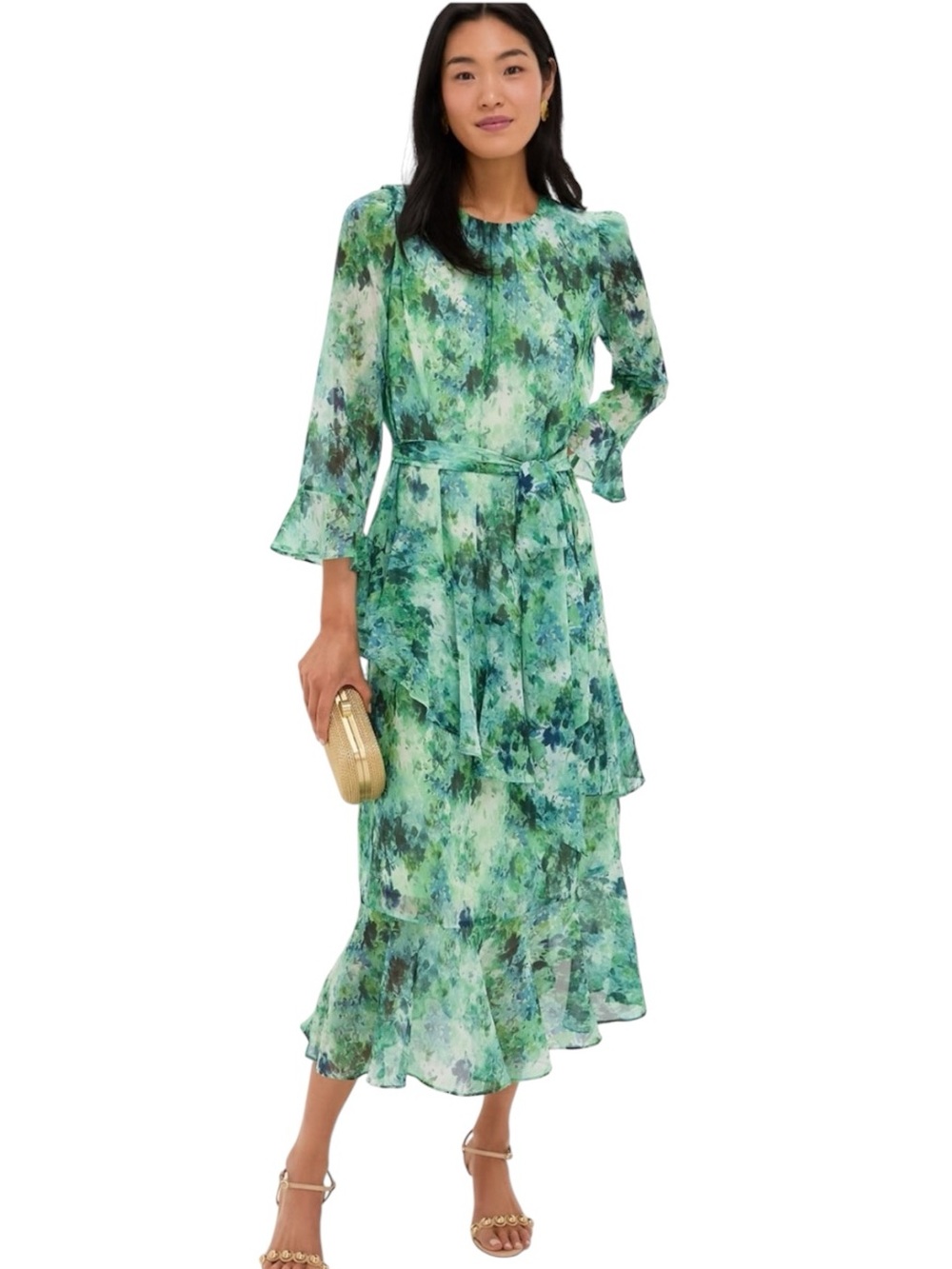 NEW Tuckernuck Sasha dress. Water Lillies. S. NWT